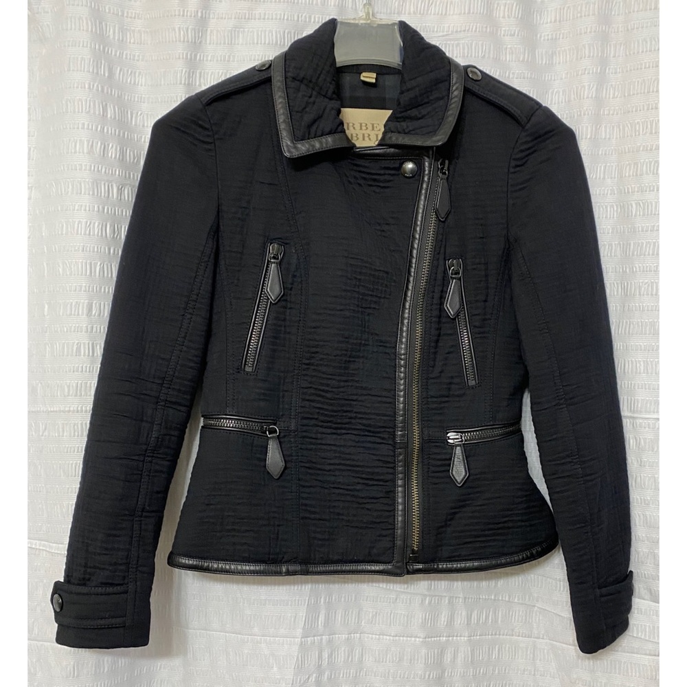 BURBERRY BRIT Textured Biker Jacket - Picture 13 of 14